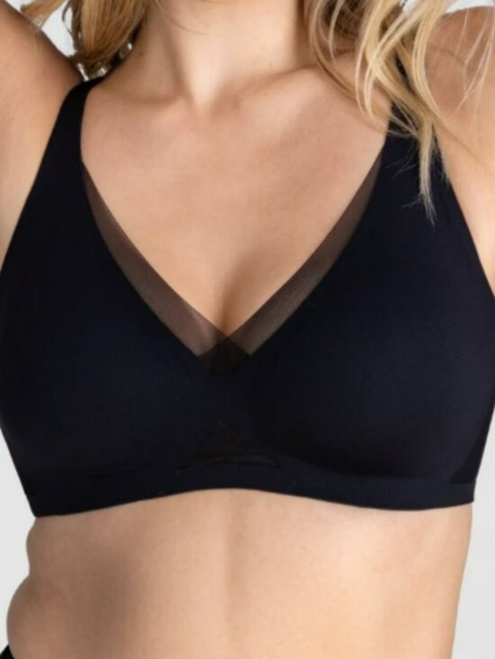 HONEY LOVE Cross Over V-Neck Bra, Size Small